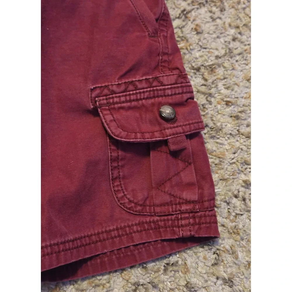 Gymboree Cargo Shorts Youth‎ Size 4T Red Button Pockets